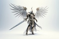 Knight angel sword representation creativity. AI generated Image by rawpixel.
