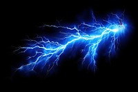 Light strike thunderstorm lightning night. AI generated Image by rawpixel.