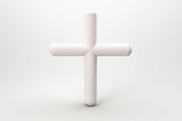 Cross symbol white white background. AI generated Image by rawpixel.
