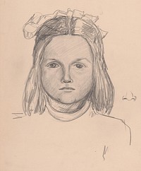 Portrait of a girl by Arnold Peter Weisz Kubínčan