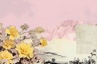 Clean background flower sky outdoors. AI generated Image by rawpixel.