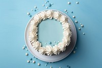 Happy birthday cream cake dessert. AI generated Image by rawpixel.