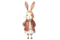 Rabbit animal standing cartoon. 