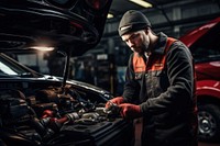 Auto mechanic car vehicle working. AI generated Image by rawpixel.