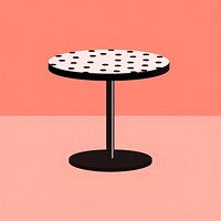 Table furniture pattern polka dot. AI generated Image by rawpixel.