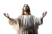 Statue Jesus Christ adult white background spirituality. AI generated Image by rawpixel.