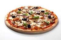Pizza olive food mozzarella. AI generated Image by rawpixel.