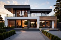 Modern house architecture building villa. 