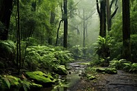 Forest nature vegetation outdoors. AI generated Image by rawpixel.