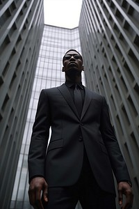 A black man architecture photography building. 