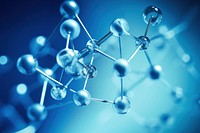Chemical bonds backgrounds blue appliance. AI generated Image by rawpixel.