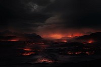 Hell landscape mountain outdoors. AI generated Image by rawpixel.