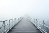 Misty wallpapers boardwalk outdoors nature. AI generated Image by rawpixel.