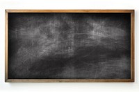 Empty blackboard with wooden frame. Blackboard surface ready for writing. Classic blackboard, perfect for classrooms or cafes. Blackboard for notes or drawings.