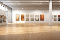 Art exhibition flooring painting architecture. AI generated Image by rawpixel.