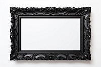 Exhibition mirror frame black. 