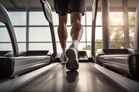 Treadmill gym fitness sports. 