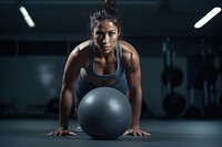 Workout sports ball fitness. 