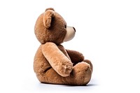 Teddy bear plush toy white background. AI generated Image by rawpixel.