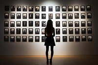 Exhibition silhouette adult woman. AI generated Image by rawpixel.