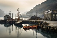 Harbour architecture watercraft outdoors. AI generated Image by rawpixel.