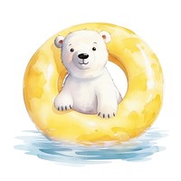 Polar bear mammal animal cute. 