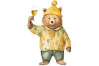 Bear champagne drinking toy. 