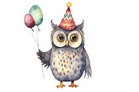 Owl standing balloon animal party. AI generated Image by rawpixel.