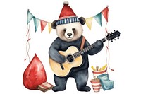 Pandar guitar hat representation. 