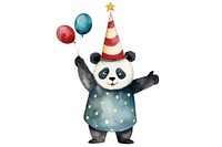 Panda balloon mammal animal. AI generated Image by rawpixel.