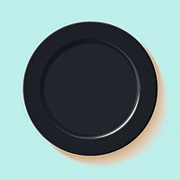 A plate black electronics photography. AI generated Image by rawpixel.