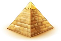 Egyptian pyramid architecture white background monument. AI generated Image by rawpixel.
