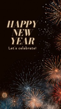 Happy New Year Instagram story template
