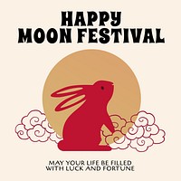 Moon festival  Instagram post template