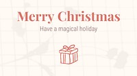 Merry Christmas blog banner template