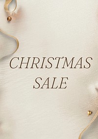 Christmas sale editable  poster template