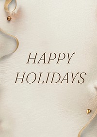 Happy holidays poster template