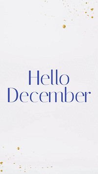 Hello December  social story template