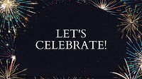 Let's celebrate! blog banner template