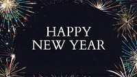 Happy New Year blog banner template