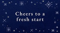 New Year blog banner template