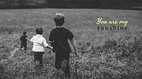 Love & sunshine quote blog banner template