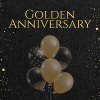 Golden anniversary  Instagram post template