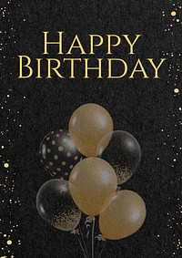 Happy birthday  poster template