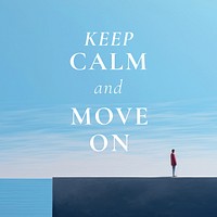 Keep calm quote  Instagram post template