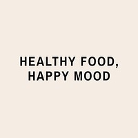 Healhy food, happy mood  Instagram post template