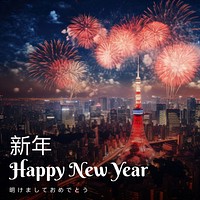 Japanese New Year  Instagram post template