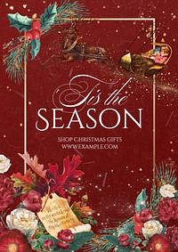 Tis the season  poster template