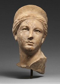 Marble head of a goddess