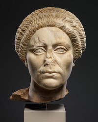 Marble head of a woman
